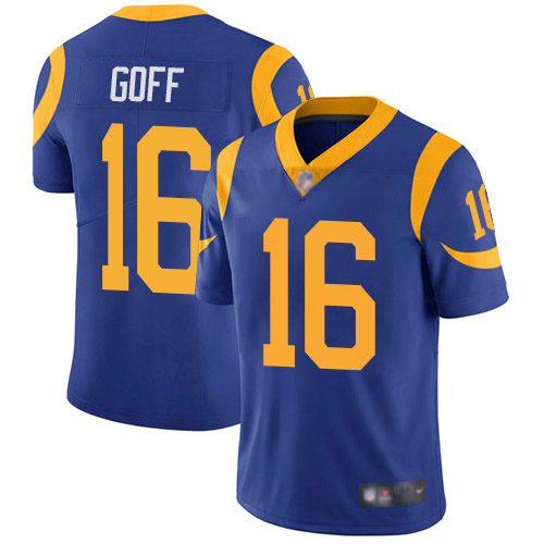 Los Angeles Rams Limited Royal Blue Men Jared Goff Alternate Jersey NFL Football #16 Vapor Untouchable